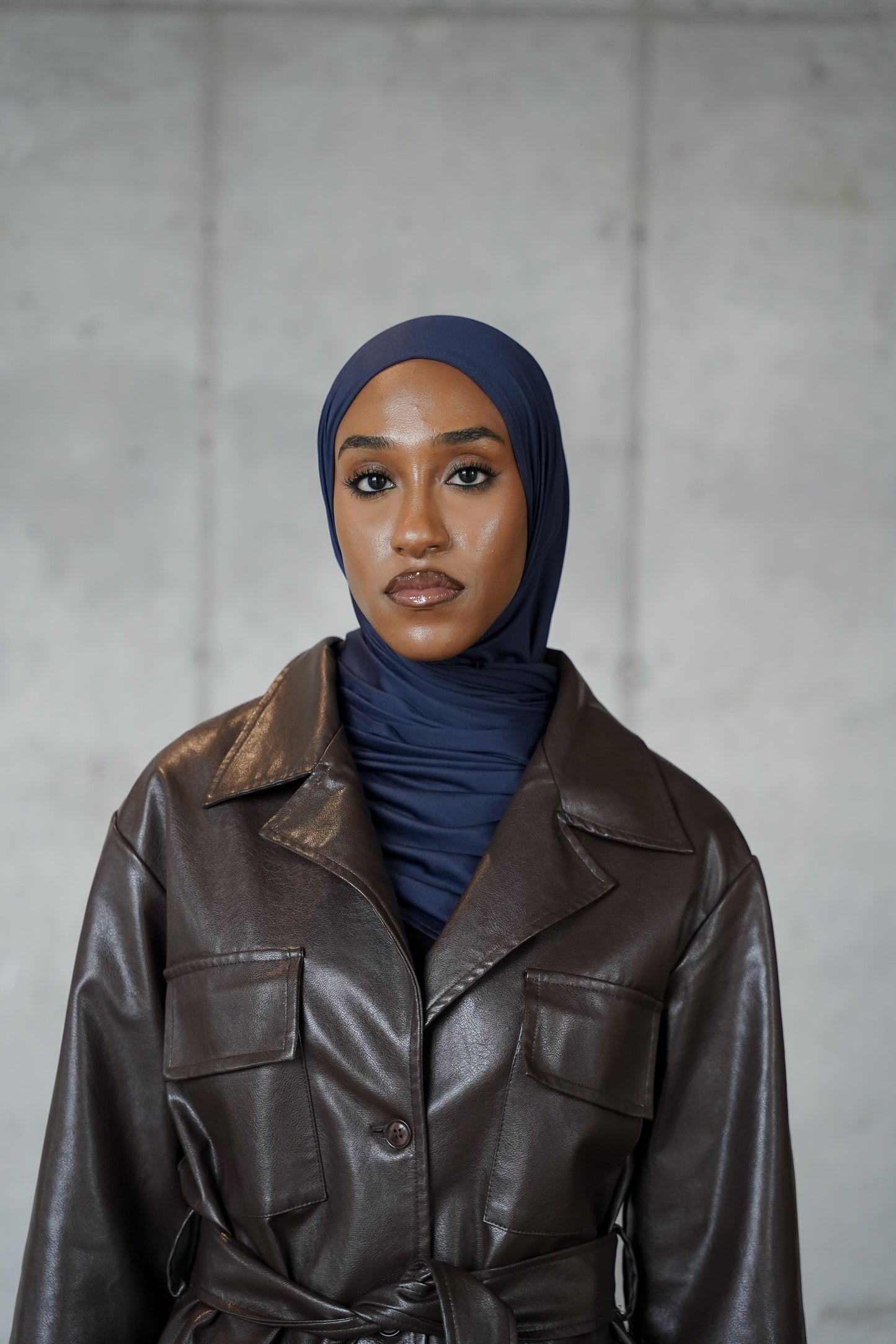 Navy Blue Premium Jersey Scarf