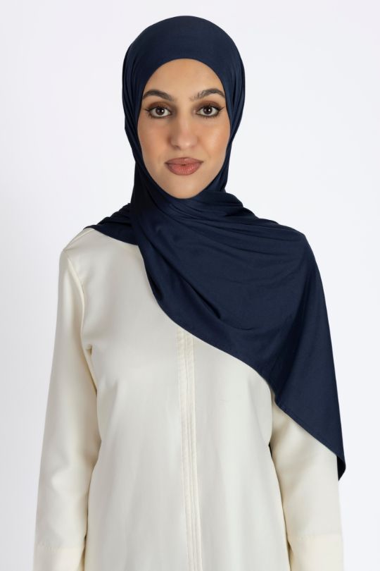 Navy Blue Premium Jersey Scarf