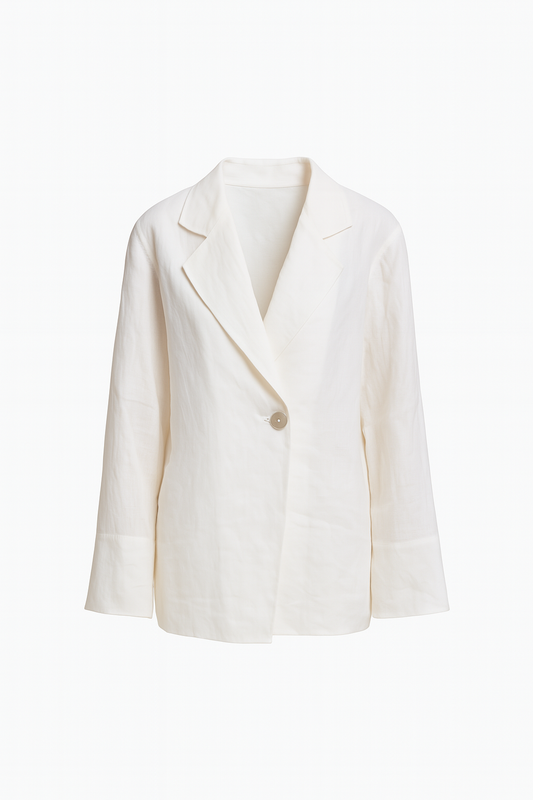 UMI LINEN RESORT SHIRT IN WHITE