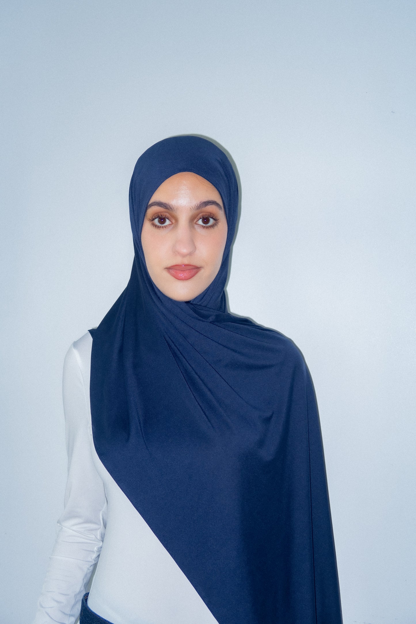 Navy Blue Premium Jersey Scarf