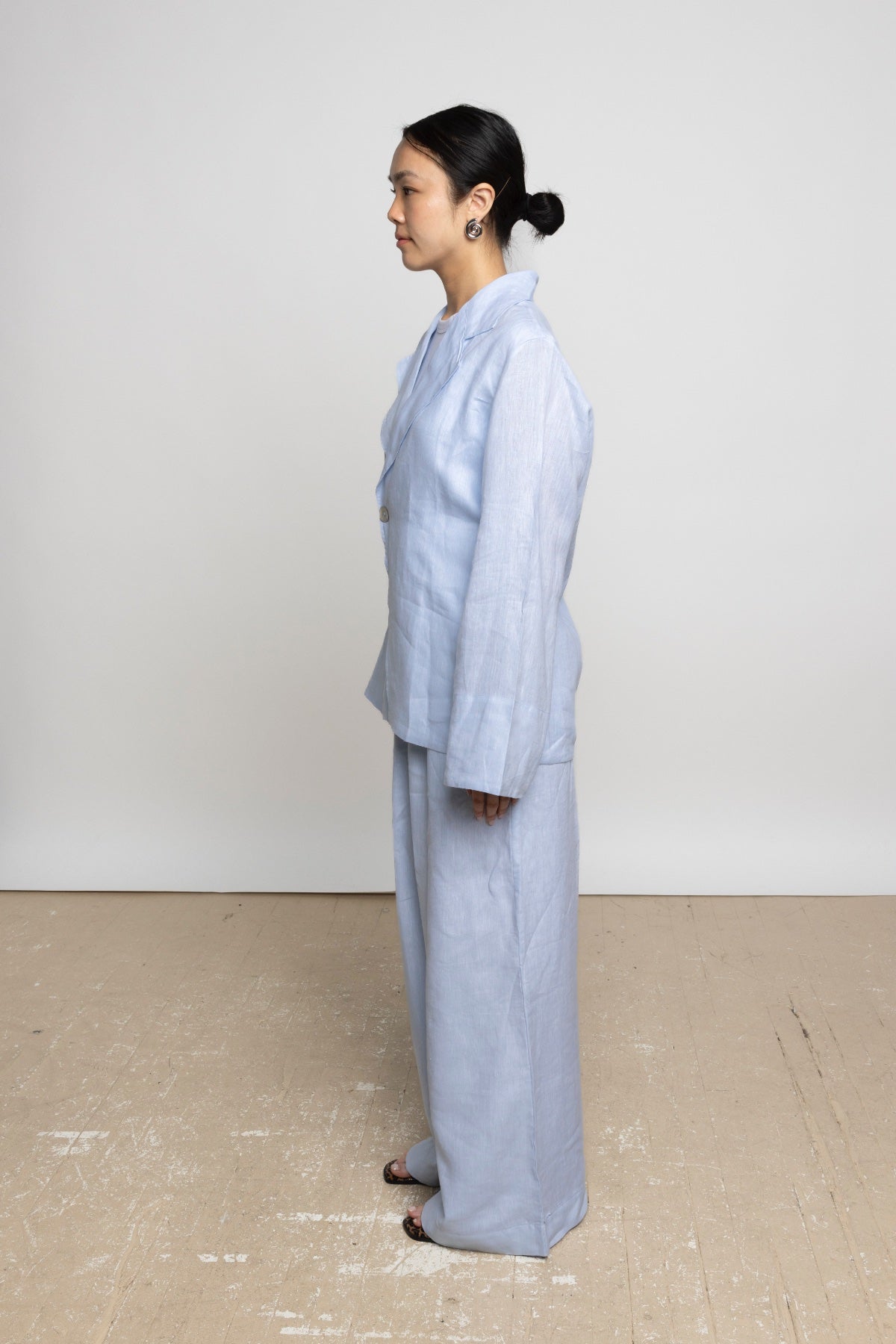 LIGHT BLUE SAKO LINEN PANTS