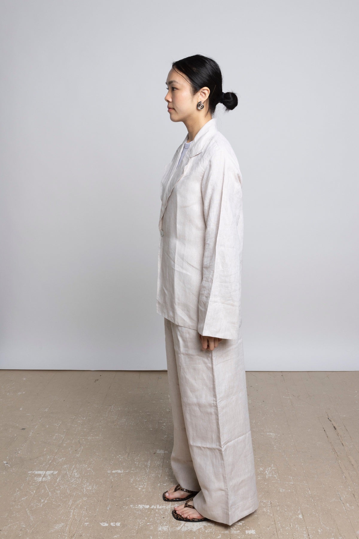 NATURAL SAKO LINEN PANTS