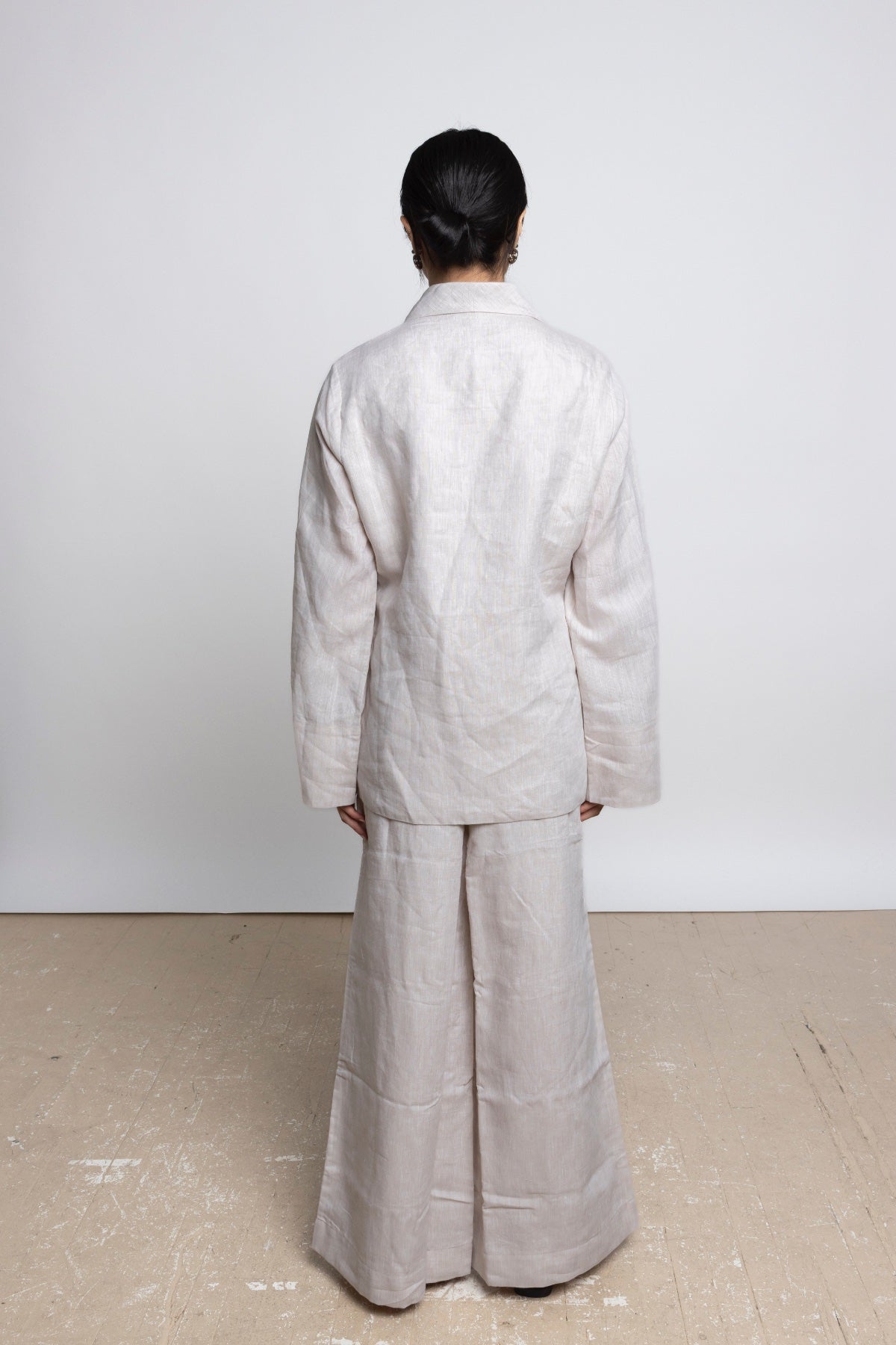 NATURAL SAKO LINEN PANTS