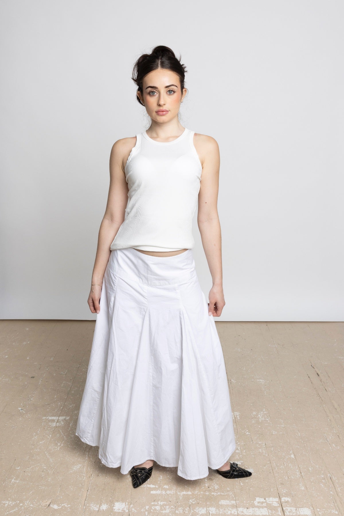 ÉLAN MAXI SKIRT - WHITE