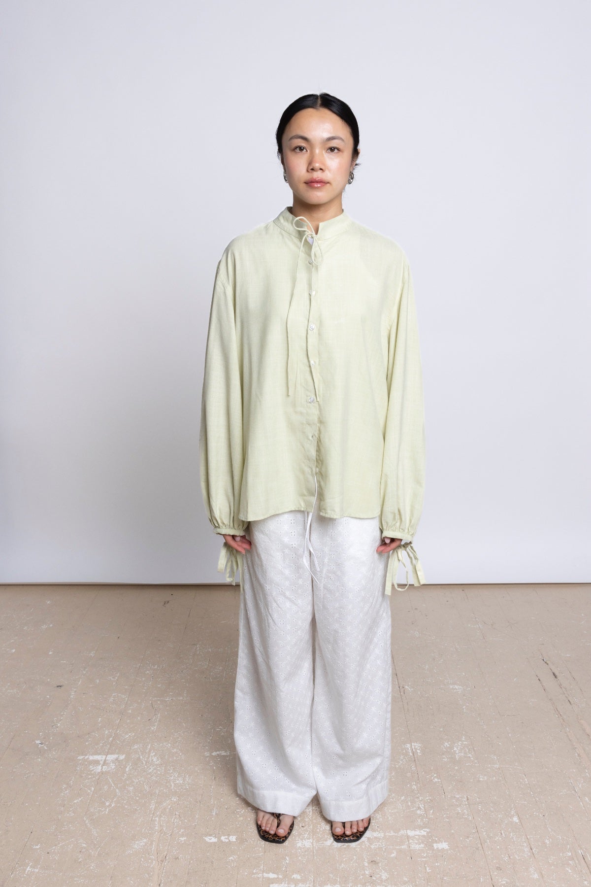 DALIA BLOUSE - SAGE GREEN