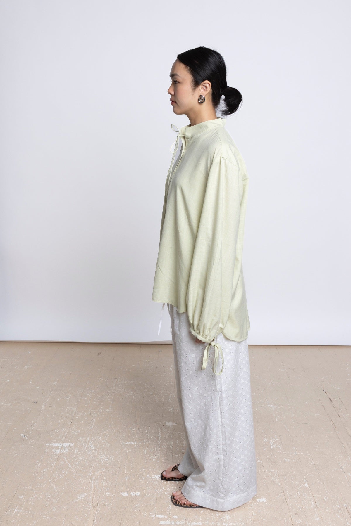 DALIA BLOUSE - SAGE GREEN