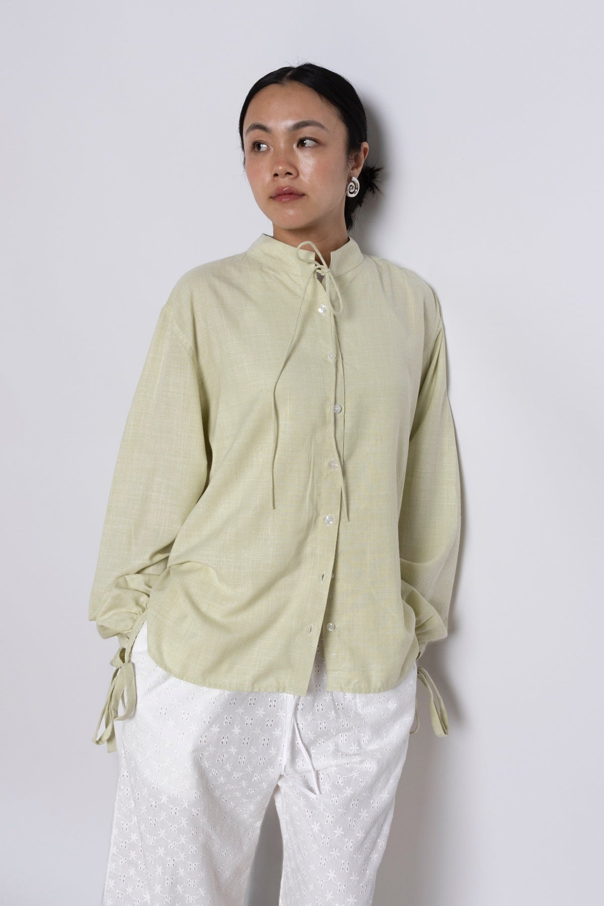 DALIA BLOUSE - SAGE GREEN