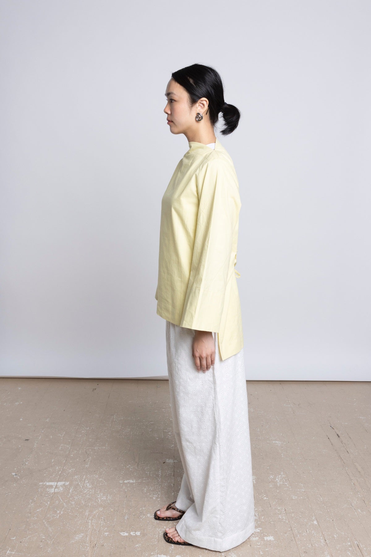 MIRA HIGH LOW OVERSIZED TOP - BUTTER YELLOW