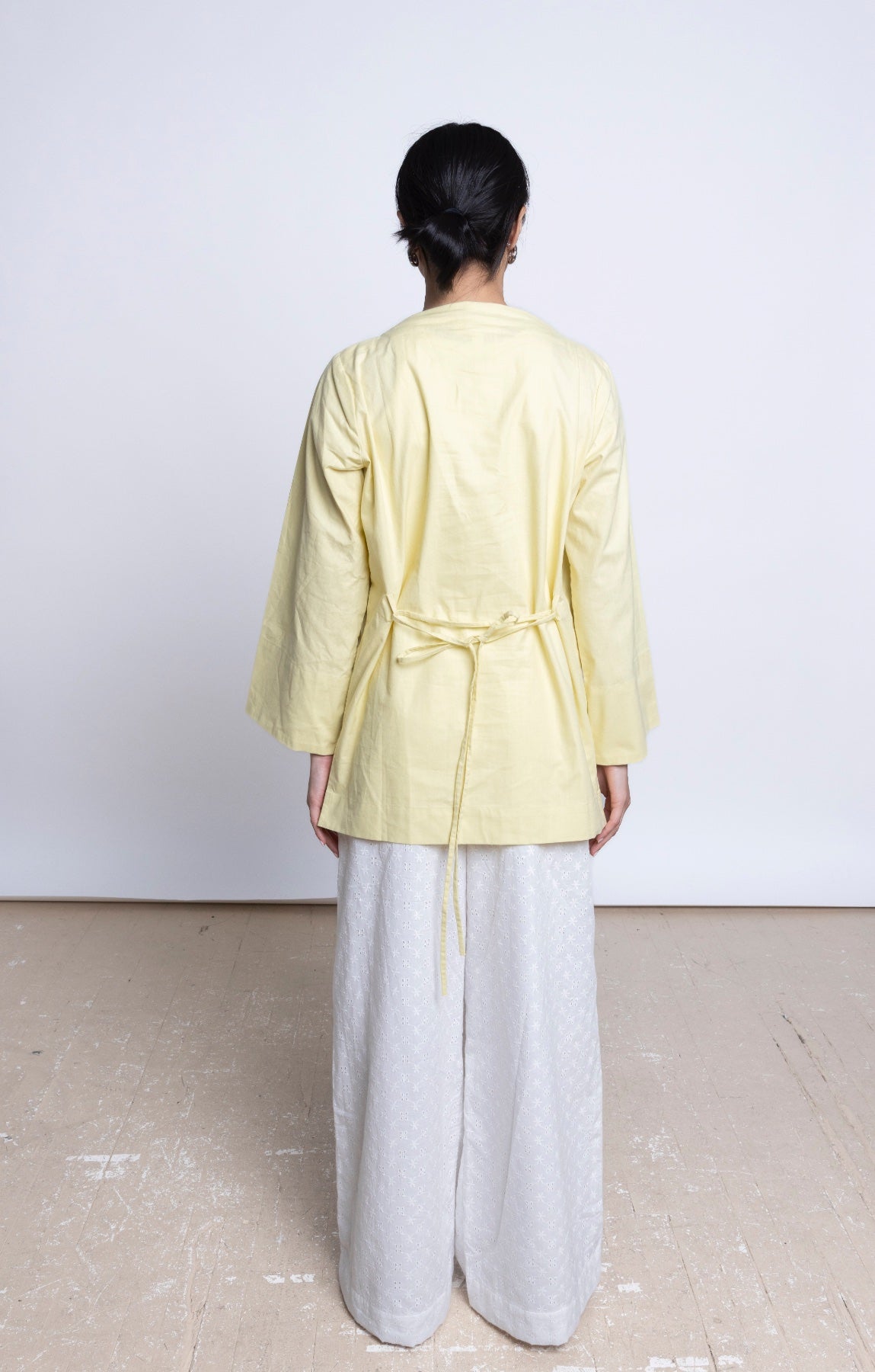 MIRA HIGH LOW OVERSIZED TOP - BUTTER YELLOW