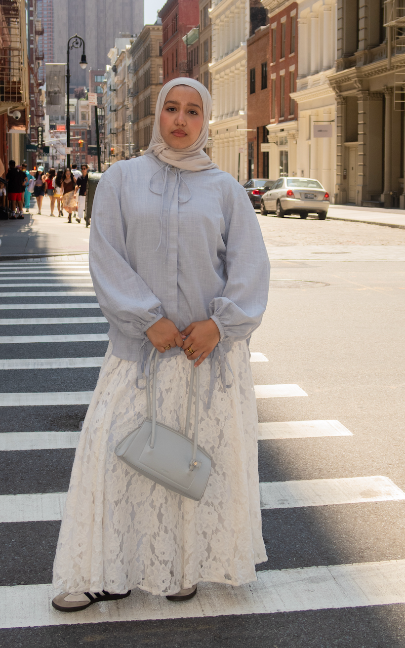 DALIA BLOUSE - Light Blue