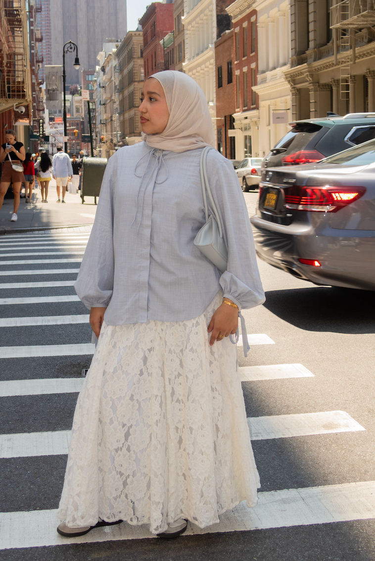 DALIA BLOUSE - Light Blue
