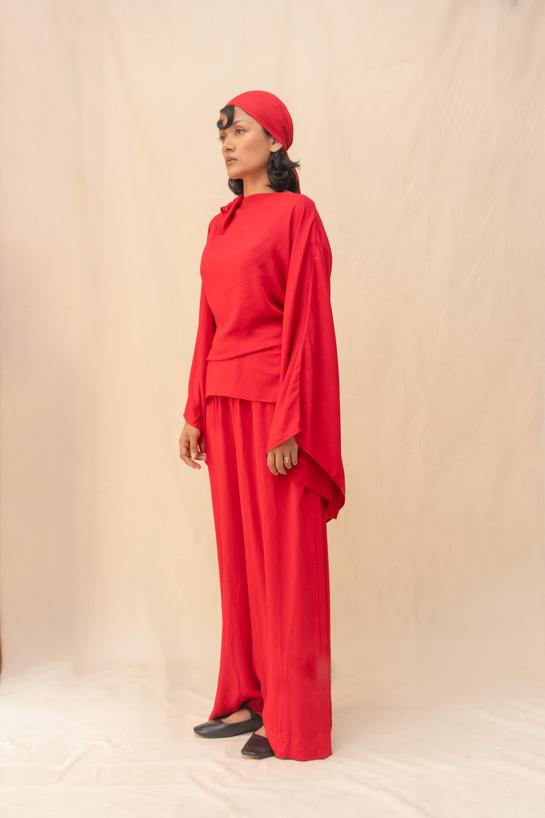 Aamar Cape Top - Red