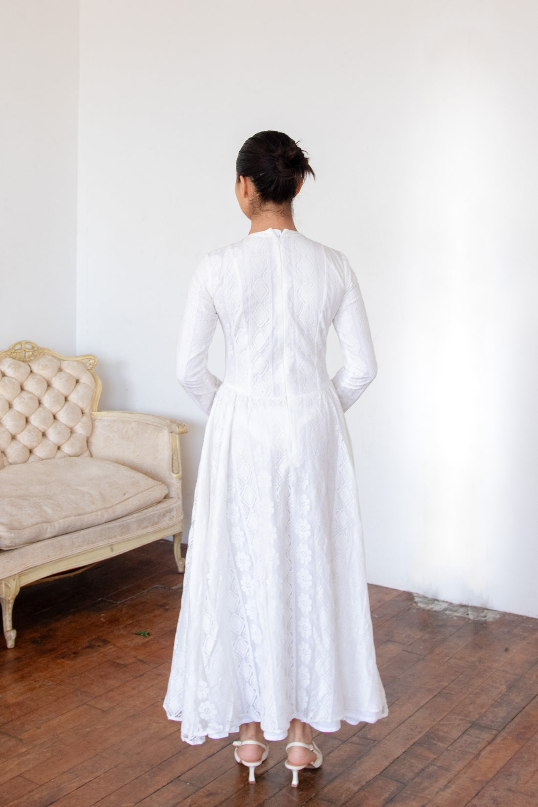 The Amina Lace Dress - White