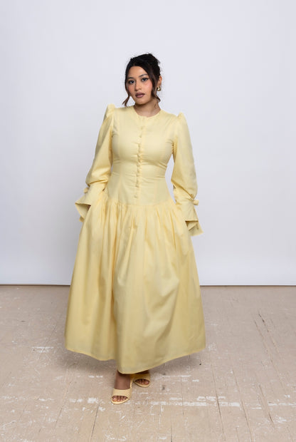 DIANA MAXI DRESS– BUTTER YELLOW