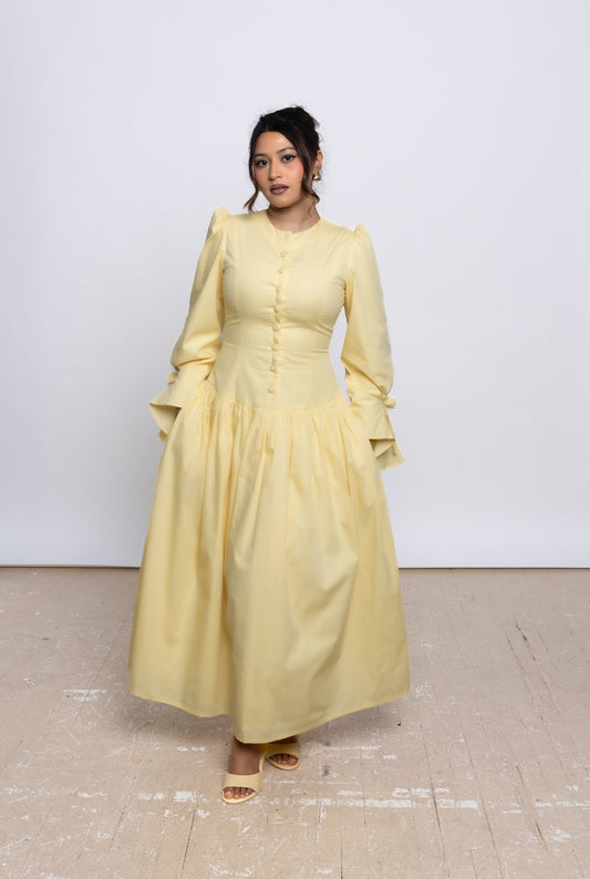 DIANA MAXI DRESS– BUTTER YELLOW