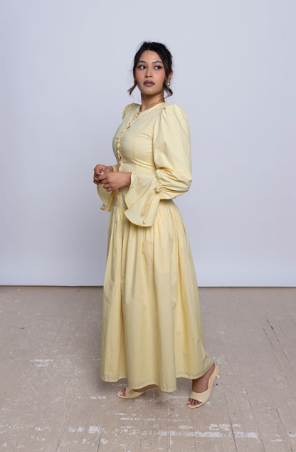 DIANA MAXI DRESS– BUTTER YELLOW