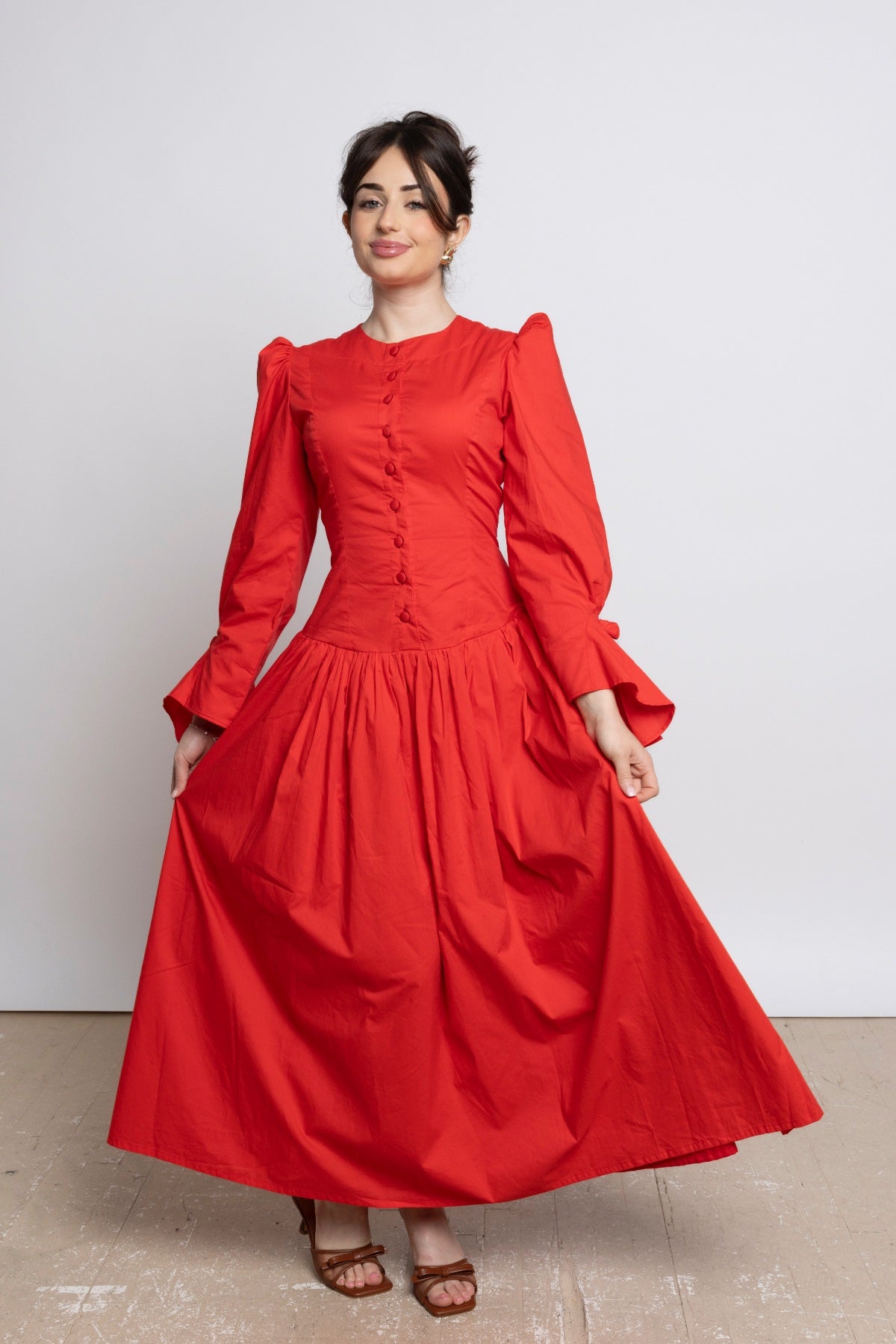 DIANA MAXI DRESS– RED