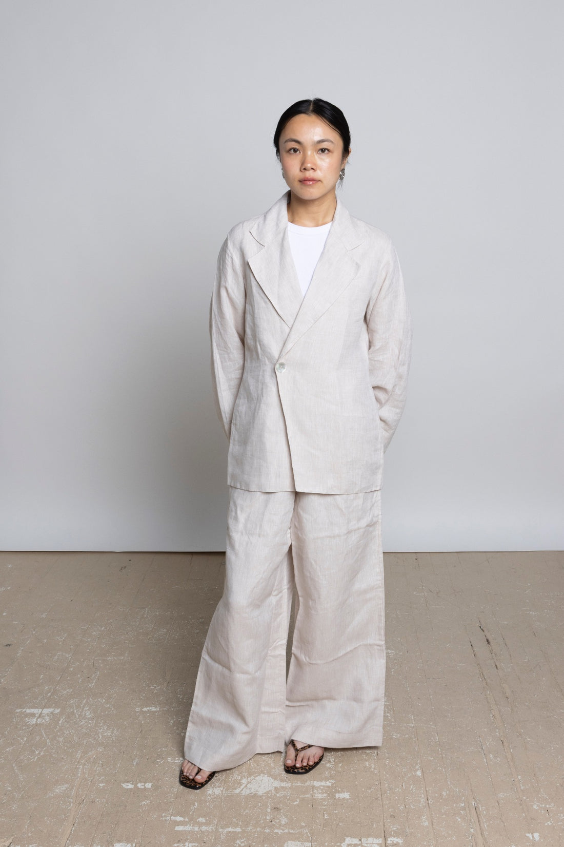 Natural Sako Linen Pants