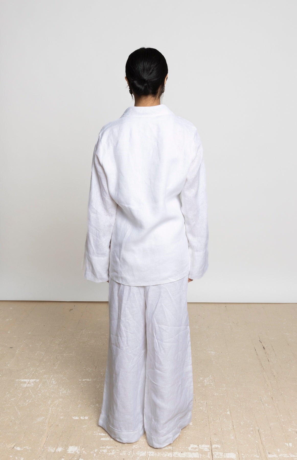 UMI LINEN RESORT SHIRT IN WHITE