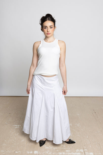 ÉLAN MAXI SKIRT - WHITE