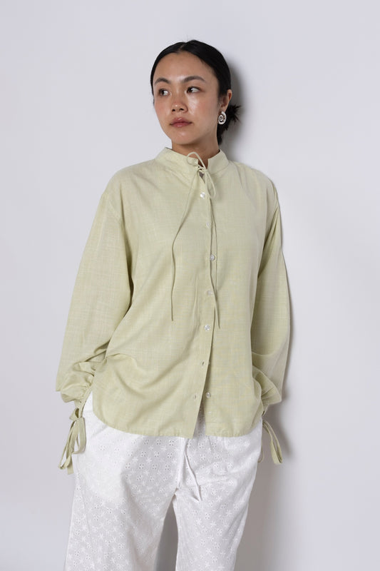 DALIA  BLOUSE - SAGE GREEN