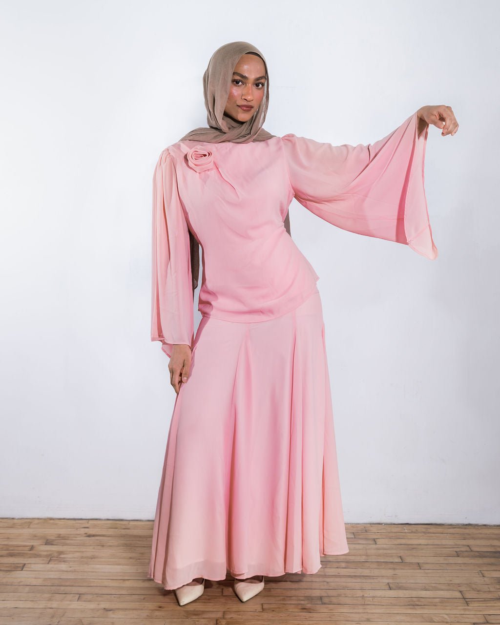 Gulab Godet Maxi Skirt