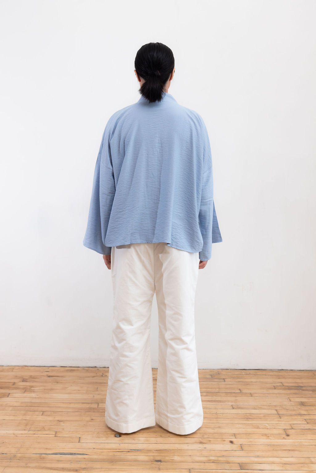 Hana Tie-Front Top - Blue