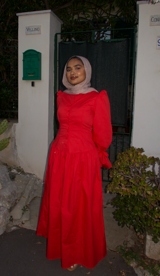 DIANA MAXI DRESS– RED