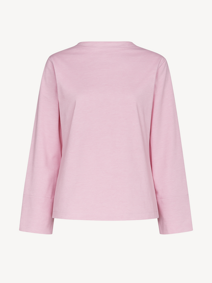 MIRA HIGH LOW OVERSIZED TOP - LIGHT PINK