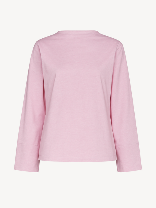 MIRA HIGH LOW OVERSIZED TOP - LIGHT PINK