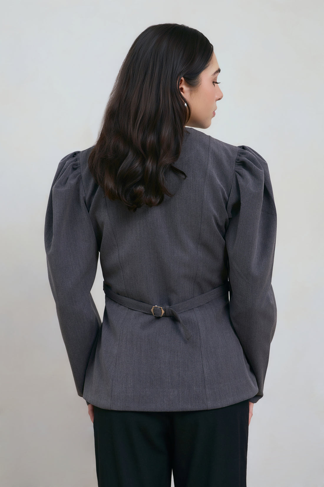 The Uptown Top  in Grey