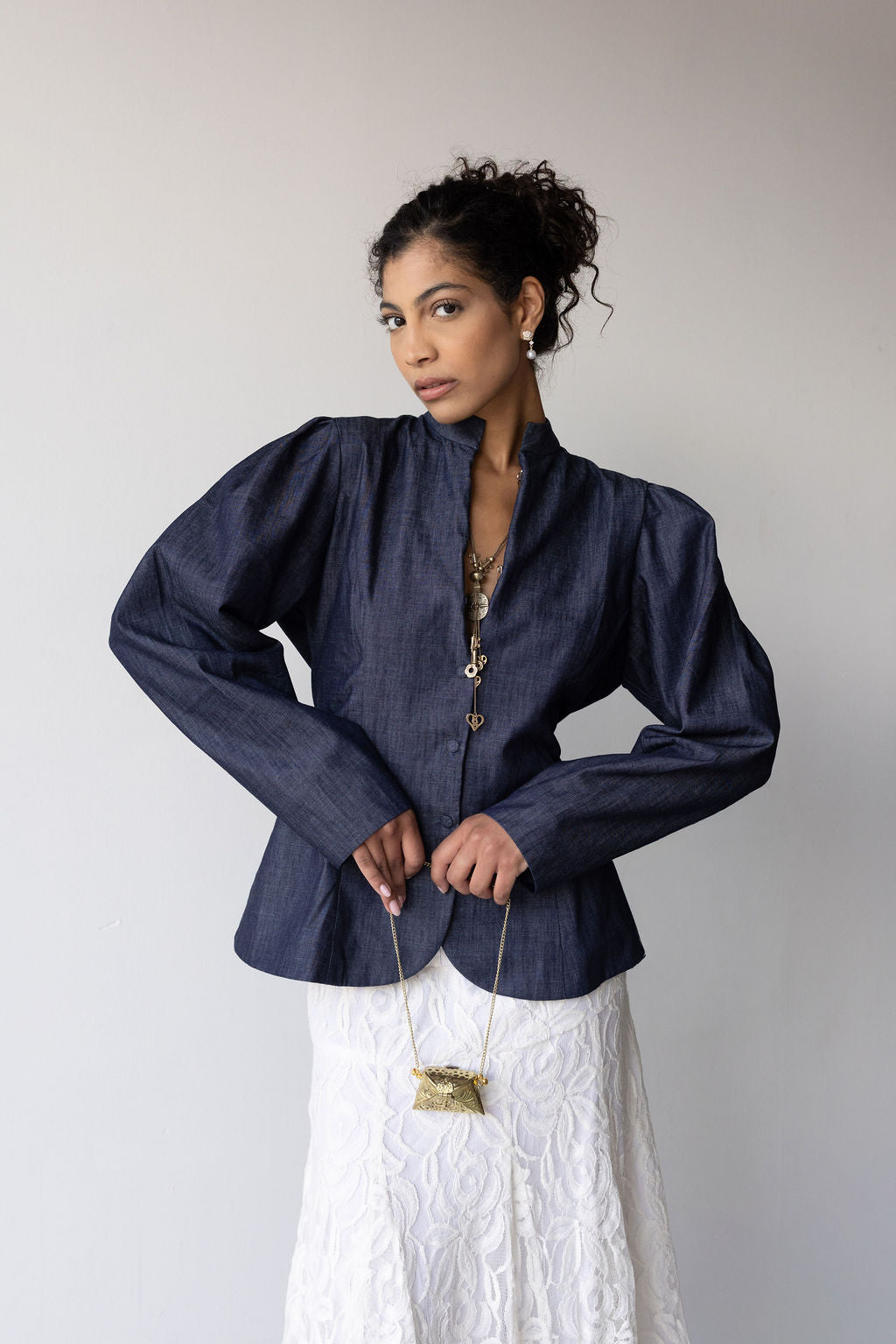 The Uptown Top - Denim